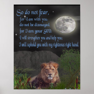 Poster do cristão do 41:10 de Isaiah