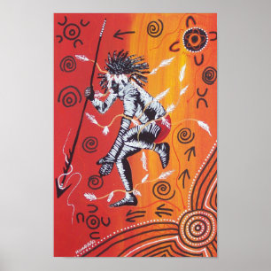 Poster do dançarino do fogo por Mundara