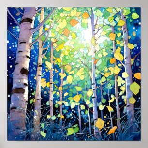 Poster do Declive da Paisagem da Noite