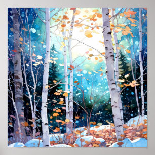 Poster do Declive da Paisagem da Noite