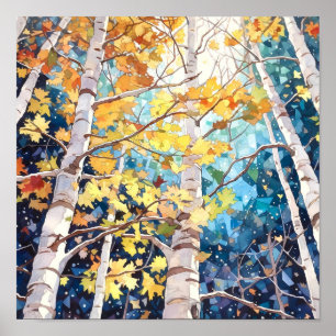 Poster do Declive da Paisagem da Noite