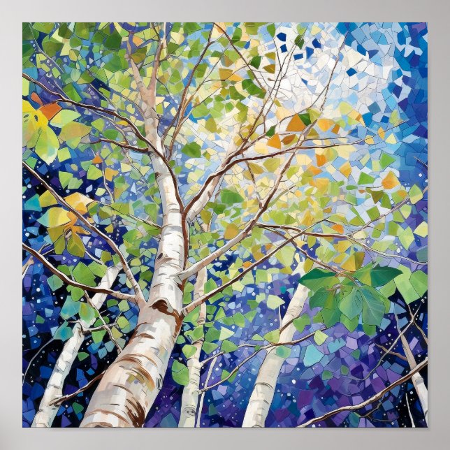 Poster do Declive da Paisagem da Noite (Frente)