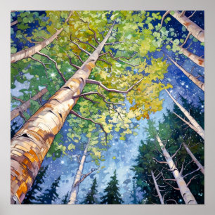 Poster do Declive da Paisagem da Noite