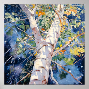 Poster do Declive da Paisagem da Noite