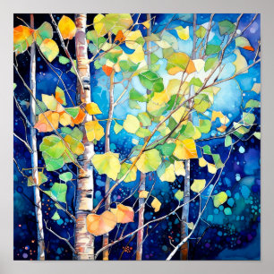 Poster do Declive da Paisagem da Noite