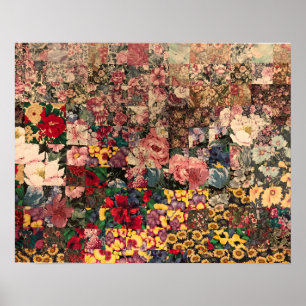 poster do design da edredão da aguarela