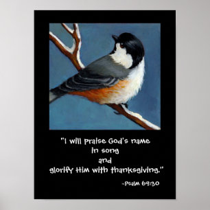 POSTER DO DEUS DE CHICKADEE/PRAISE