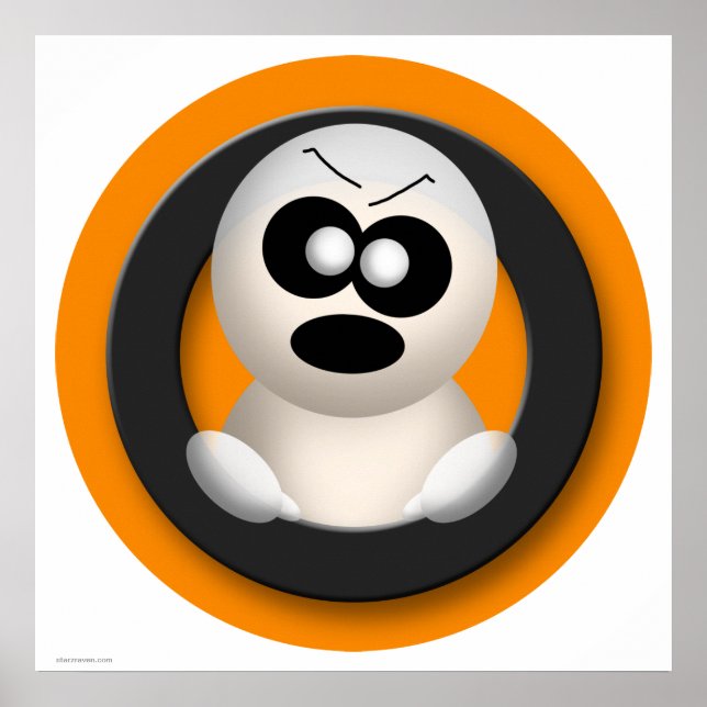 Poster do Dia das Bruxas de Laranja Fantasma Garri (Frente)