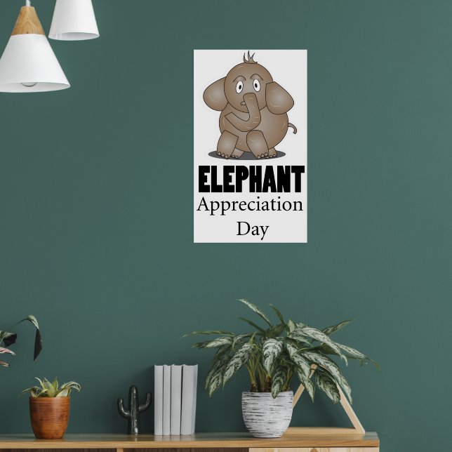 Poster do Dia de Apreciação do Elefante (Sala de Estar 1)