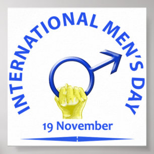 Poster do dia de homens