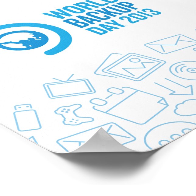 Poster do Dia Mundial do Backup (Borda)