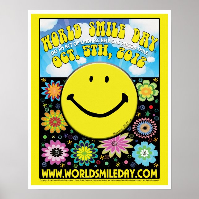 Poster do Dia Mundial do Sorriso® 2012 - 16x20" (Frente)