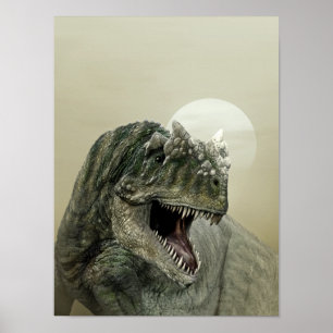 Poster do dinossauro do Allosaurus