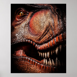 Poster do dinossauro do tiranossauro