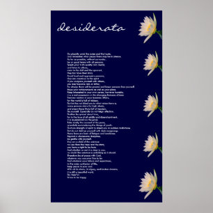 Poster do ~ dos Desiderata