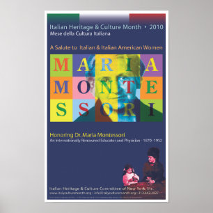 Poster do Dr. Maria Montessori