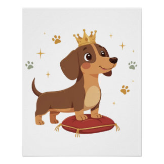Pôster do Duque Dachshund - Presente para Amantes
