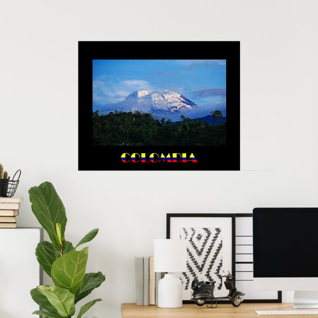 Poster do El Nevado del Tolima Colombia (Escritório em casa)