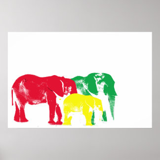 Poster do Elefante Rasta