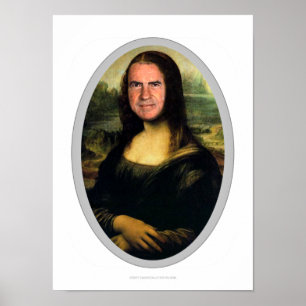 Poster do entalhe do carnaval de Mona Lisa