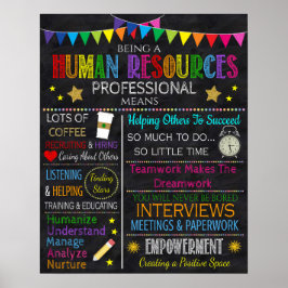 Poster do escritório de recursos humanos