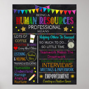Poster do escritório de recursos humanos
