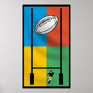 Poster do esporte do rugby