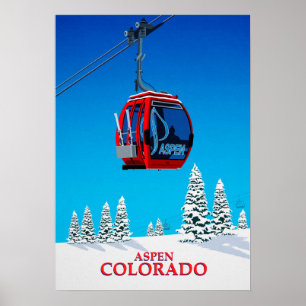 Poster do esqui de Aspen