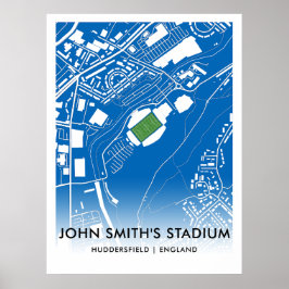 Poster do estádio de John Smith - Lar de Huddersfi