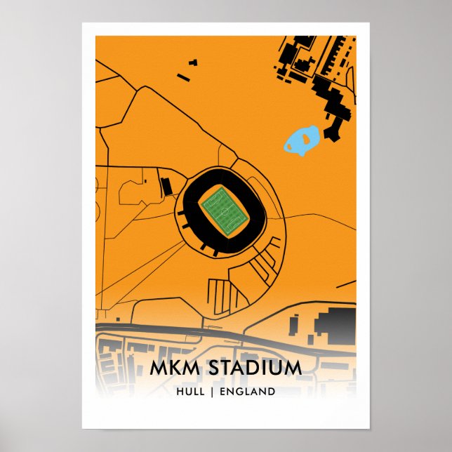 Poster do Estádio MKM - Lar do Hull City AFC (Frente)