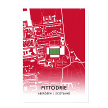 Poster do Estádio Pittodrie - Casa de Aberdeen FC