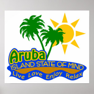 Poster do estado de ânimo de Aruba