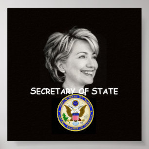 Poster do estado de Hillary