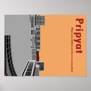 Poster do estilo da propaganda de Prypyat