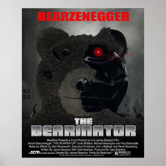 POSTER do Estilo de Poster do BEARINATOR Movie (Frente)