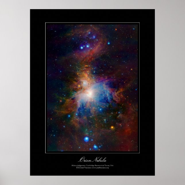 Poster do estilo galeria Orion Nebula (Frente)