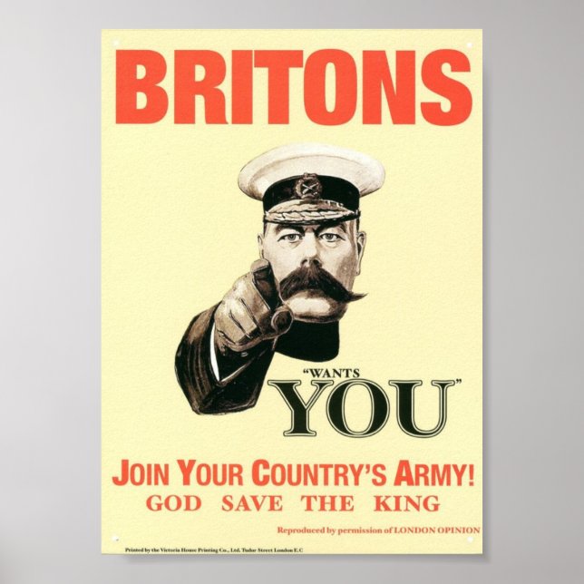 Poster do Exército Britânico (Frente)