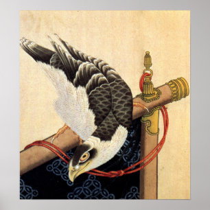 Poster do falcão de Hokusai
