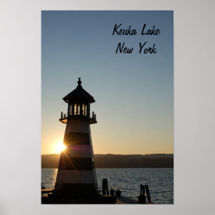 Poster do farol do lago Keuka