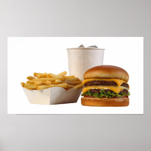 Poster do fast food