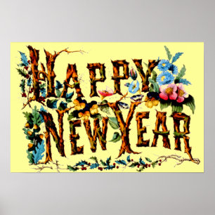 Poster do feliz ano novo