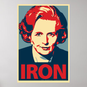 Poster do "ferro" de Margaret Thatcher