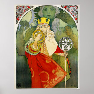 Poster do festival de Alphonse Mucha Sokol