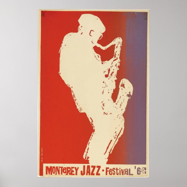 Poster do Festival Monterey Jazz 1964 (Frente)
