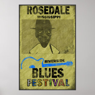 Poster do Festival Riverside Blues