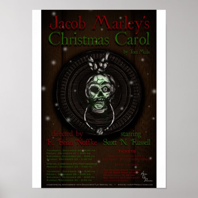 Poster do Ficheiro de Natal de Jacob Marley (Frente)