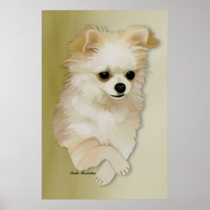 Poster do filhote de cachorro da jovem corça da