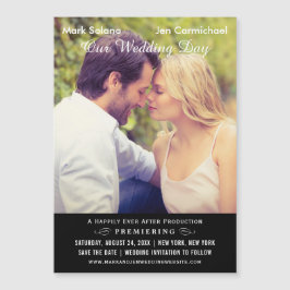 Poster do filme de casamento preto Salvar a data