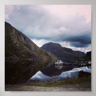 Poster do Fjord da Noruega
