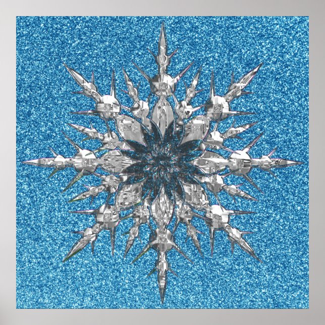 Poster do floco de neve (Frente)